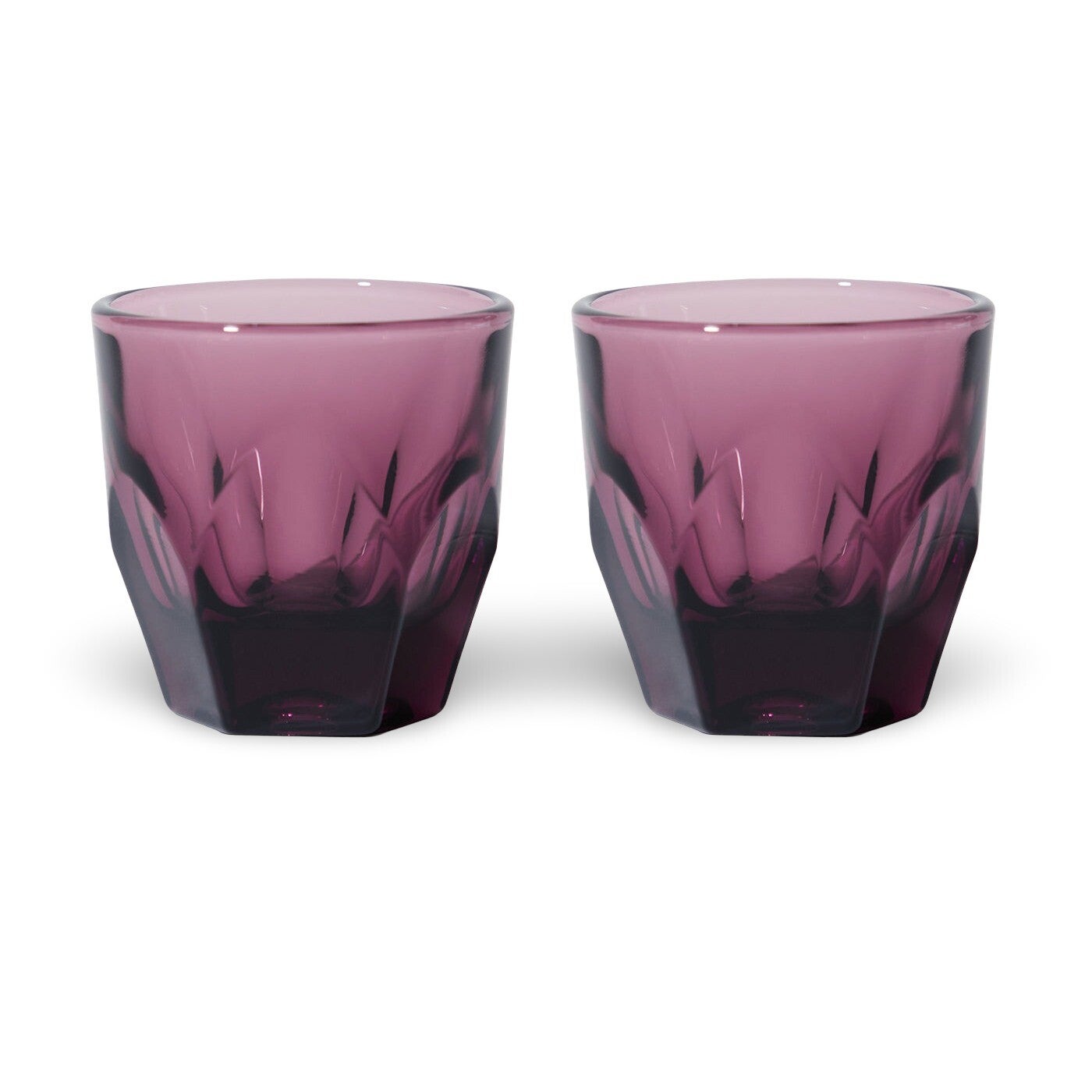 2 x Vero Cappuccino Glas Amethyst paars 18 cl.