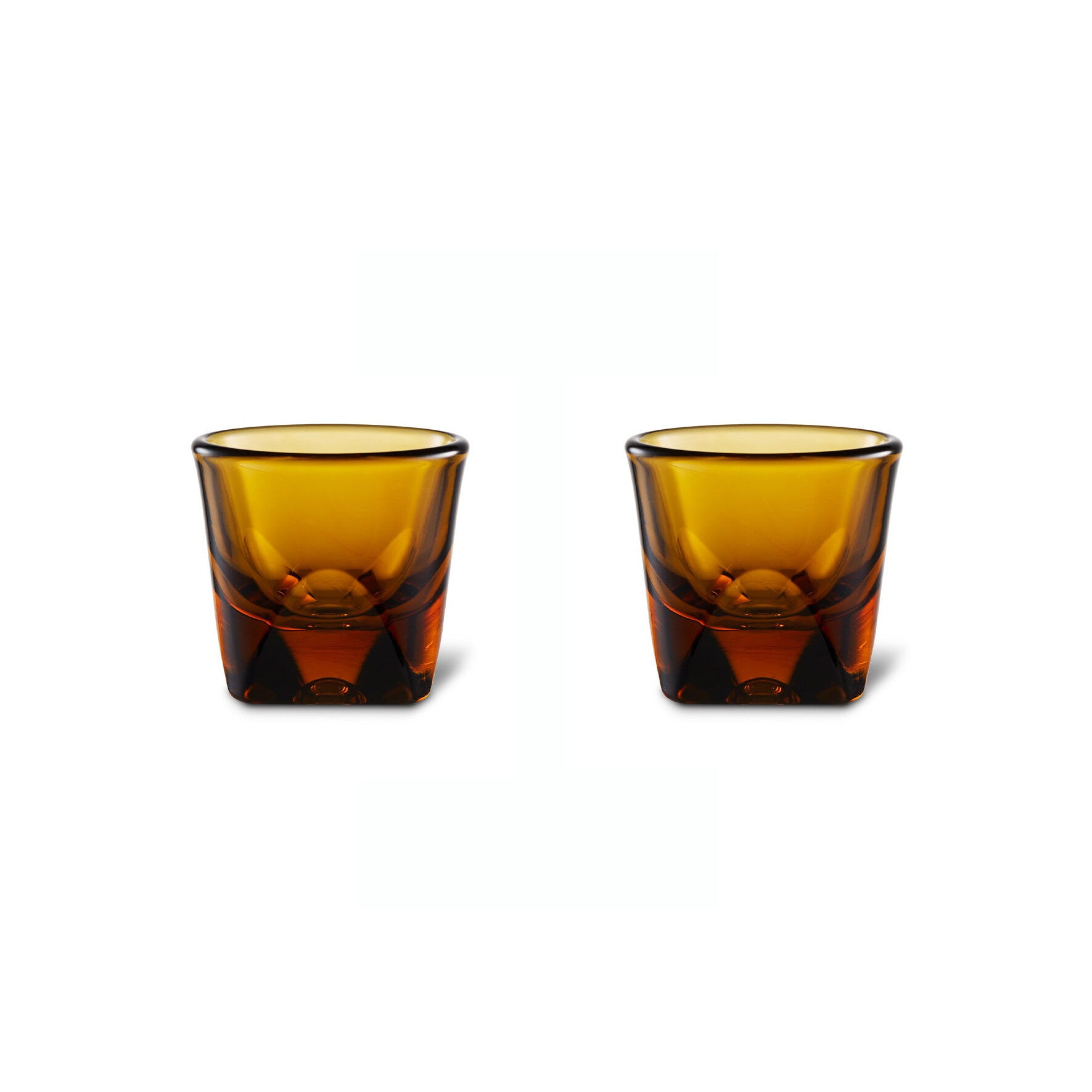 2 x Vero Espresso Glas Amber bruin 90 ml