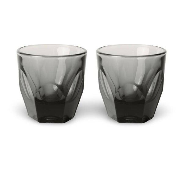 2 x Vero Cappuccino Glas Smoke Grijs 18 cl.