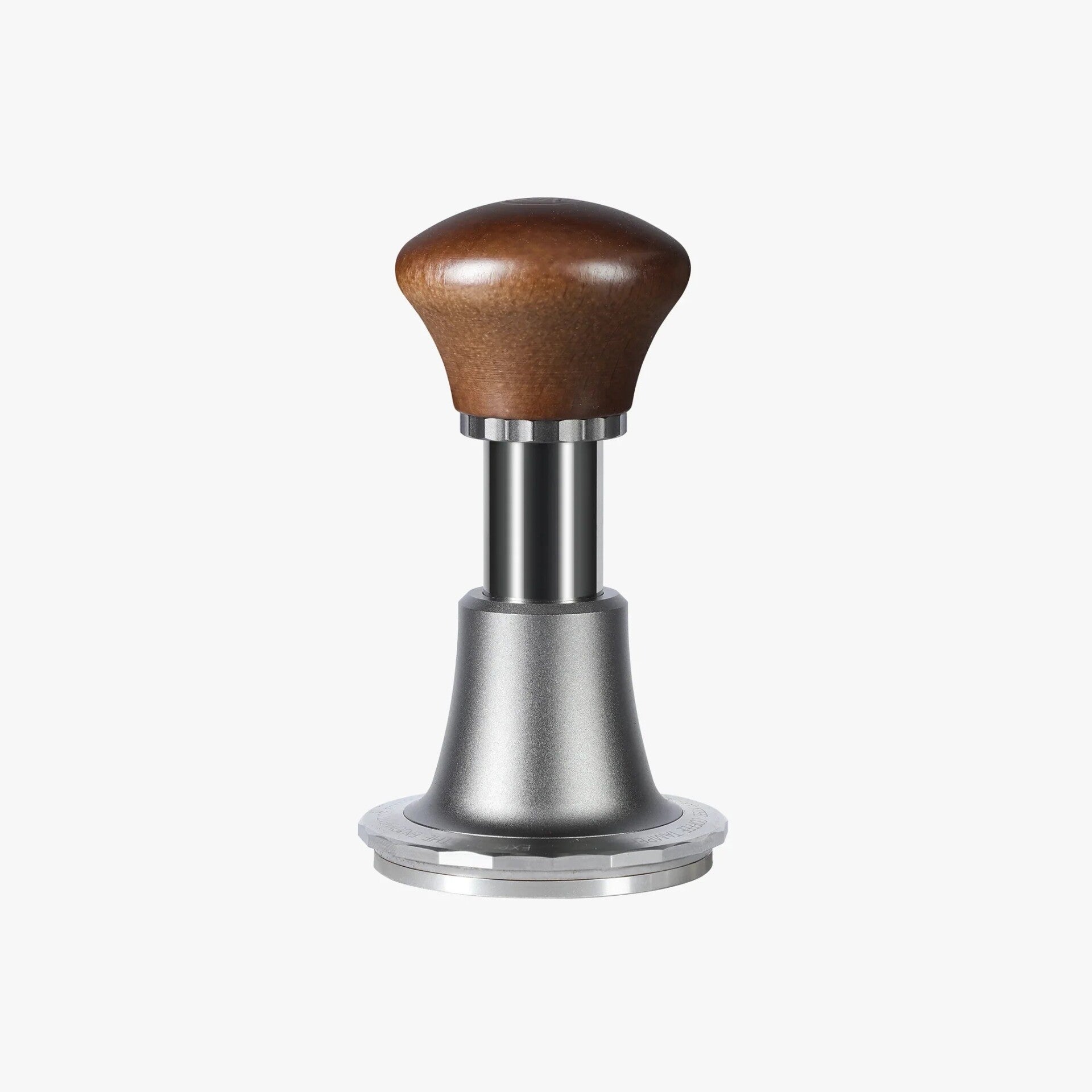 zeroHero Sword Precisie Tamper 58,5 mm - Ripple Base - Aluminium Notenhout