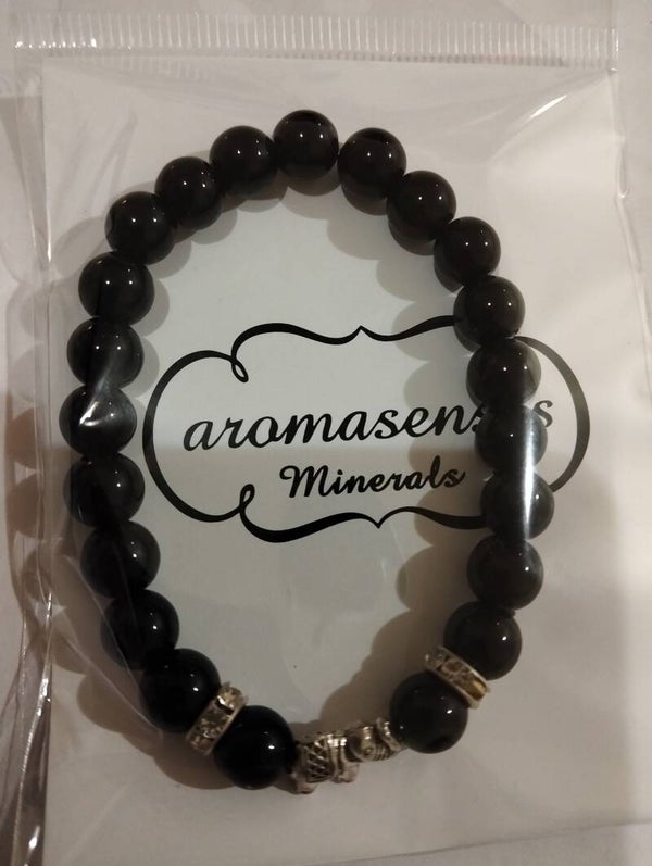Pulsera Obsidiana Elefante 8mm