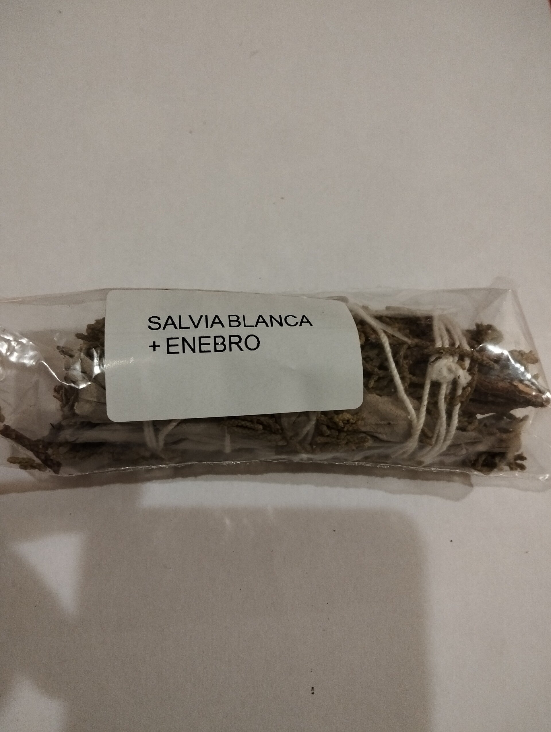 Atadito Salvia Blanca y Enebro 10cm
