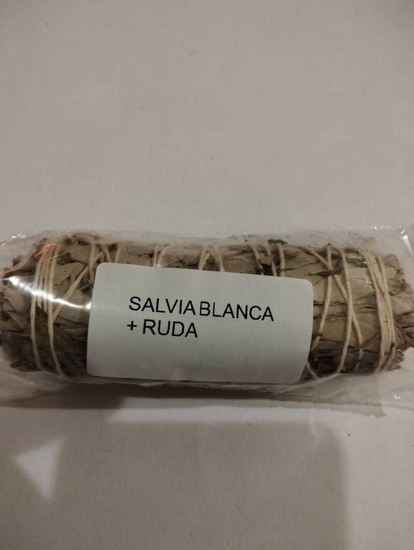 Atadito Salvia Blanca y Ruda 10cm