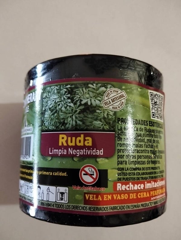 Vela Aromaterapia Ruda