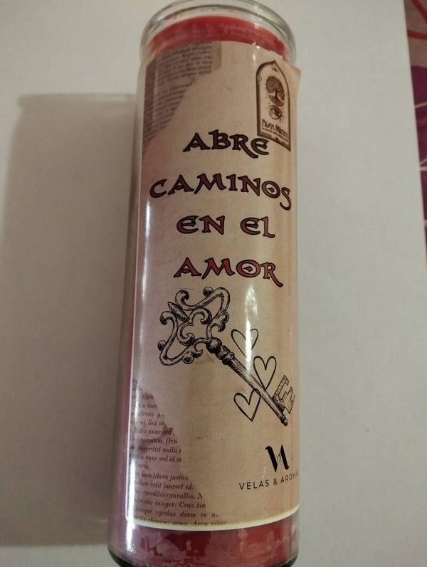 Velón Abrecaminos Amor
