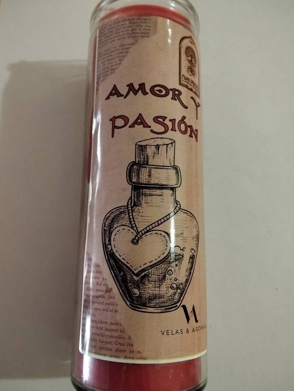 Velón Amor y Pasion