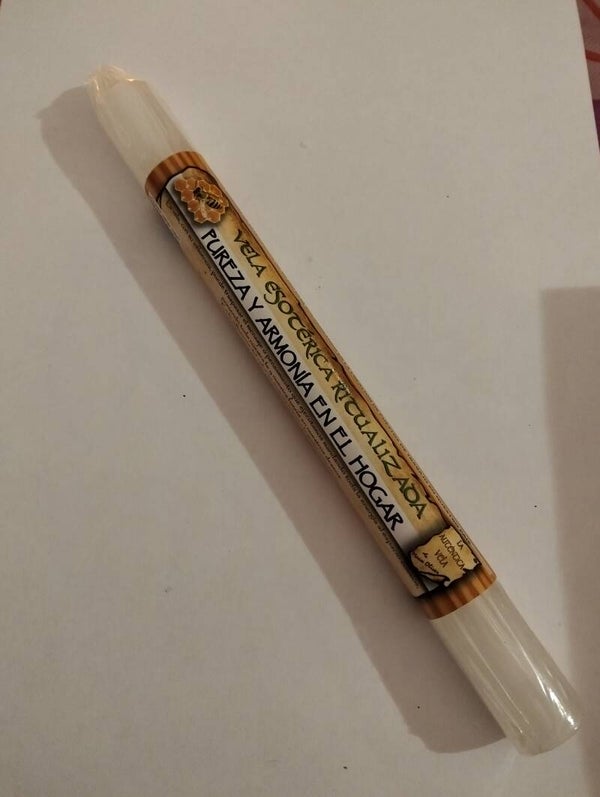 Vela Blanca Pureza y Armonía en el hogar
