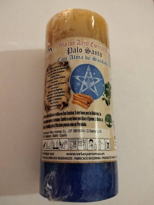 Velón Palo Santo y Sandalo