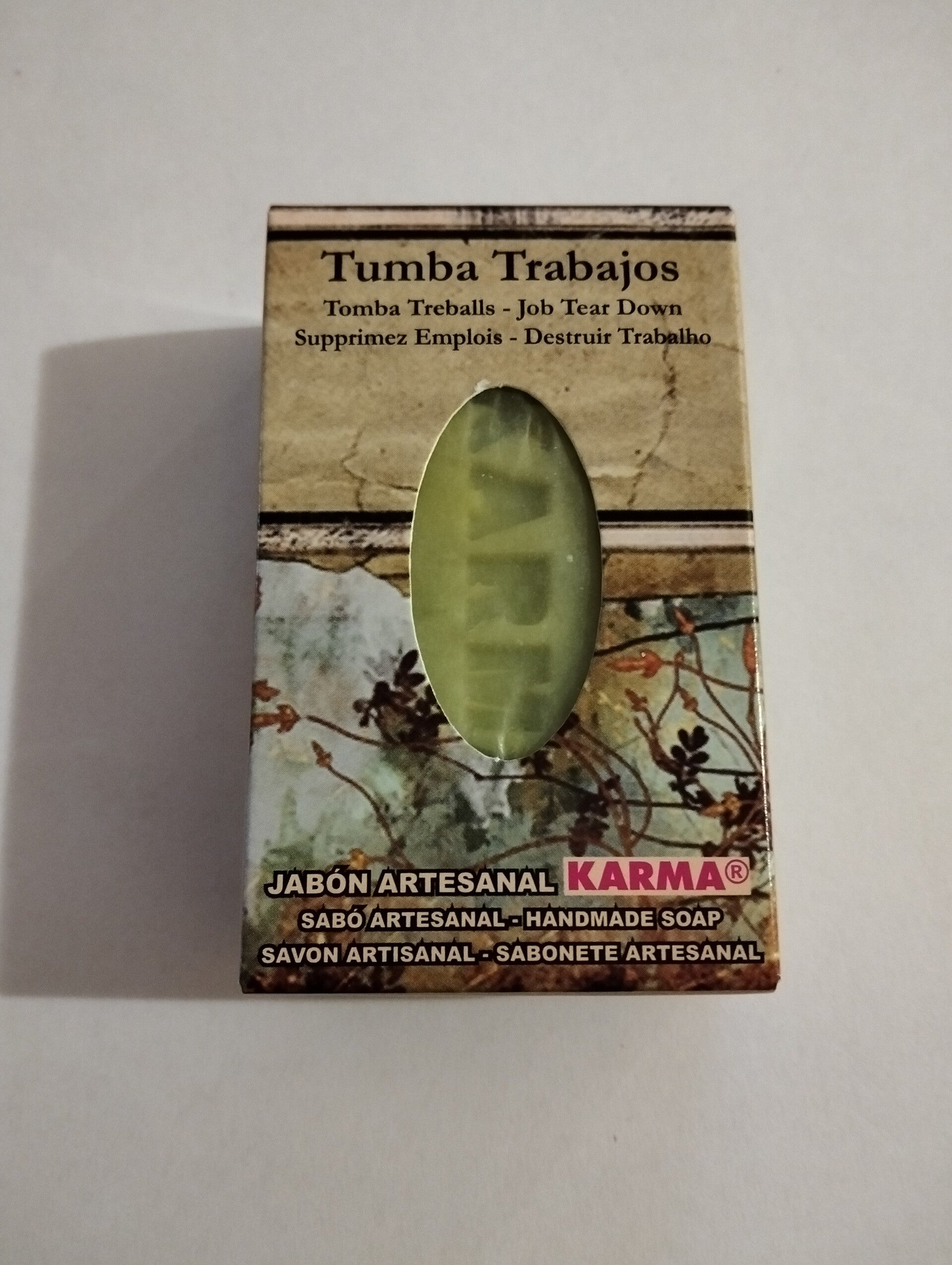 Pastilla de jabón artesanal Tumba Trabajos