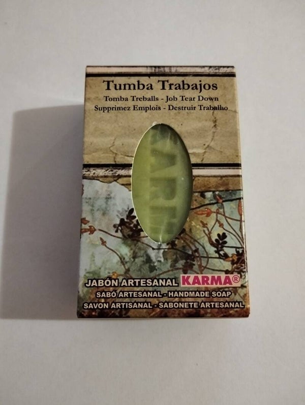 Pastilla de jabón artesanal Tumba Trabajos