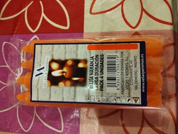 Pack vela bujía naranja