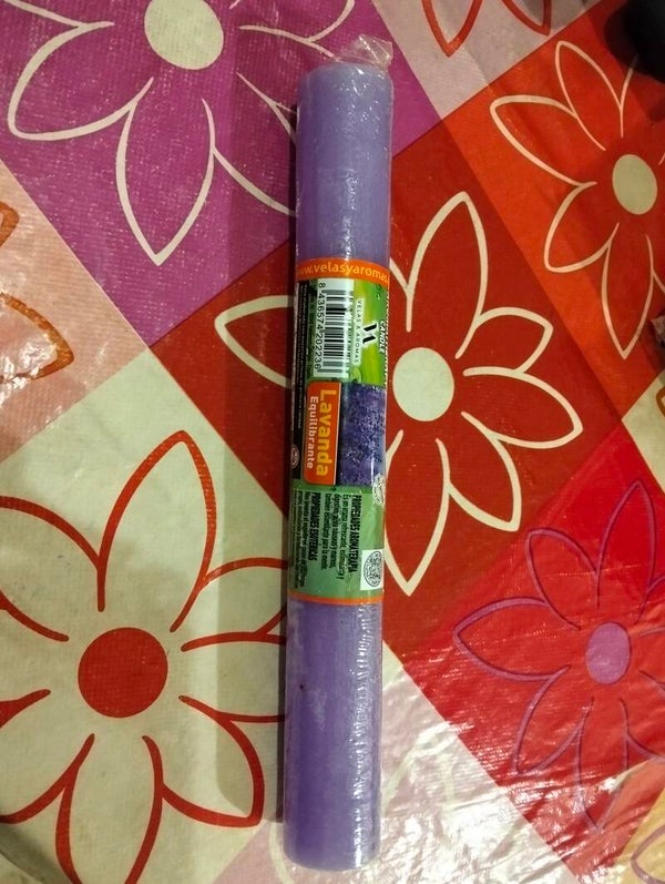 Vela bujía lavanda
