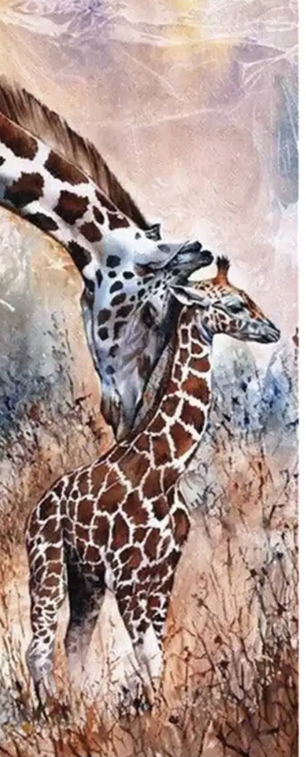 1019 diamond painting giraf extra lang