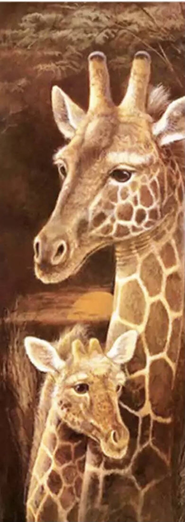 1017 diamond painting giraf extra lang