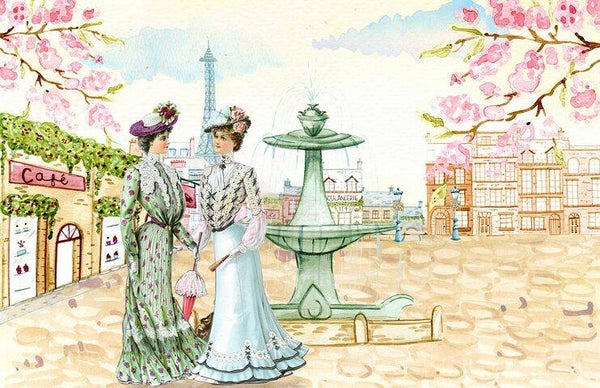 1043 diamond painting markt plein