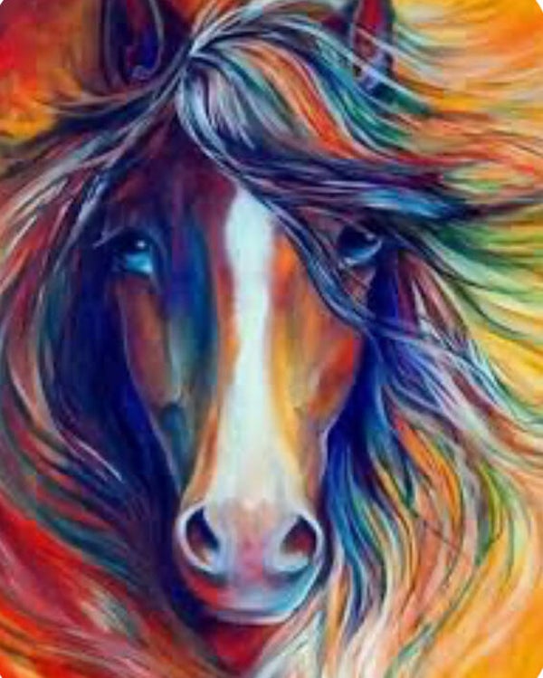 Rd diamond painting paard