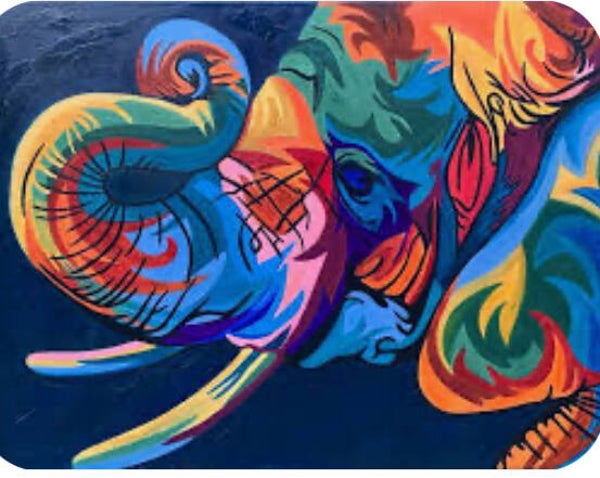 Rd diamond painting olifant