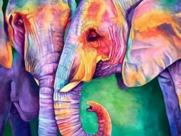 Rd diamond painting olifant