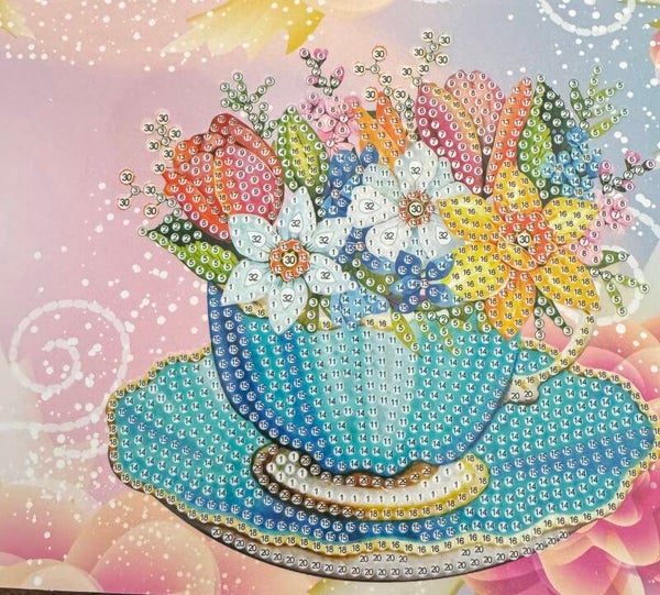 7 diamond painting kaart zonder steentjes