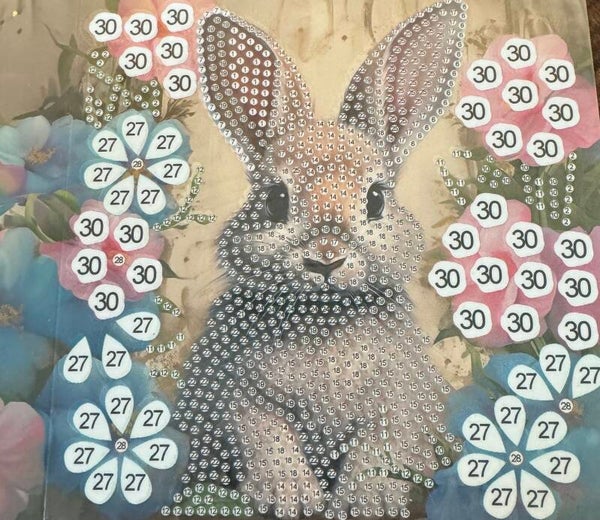 13 diamond painting kaart zonder steentjes