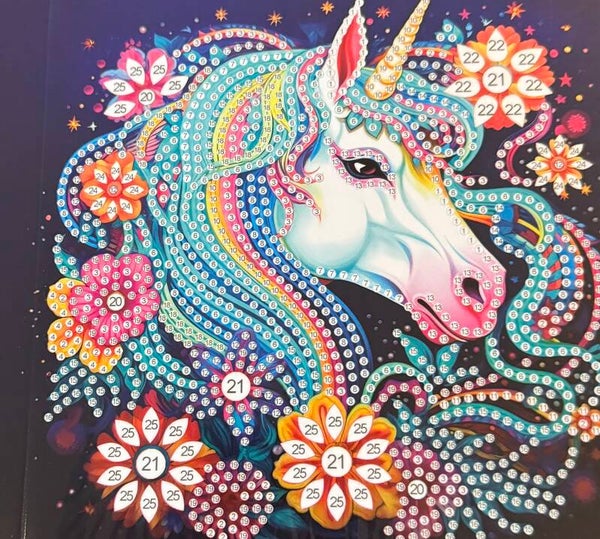 23 diamond painting kaart zonder steentjes