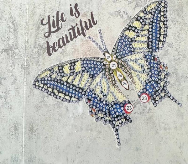 47 Diamond painting kaart zonder steentjes