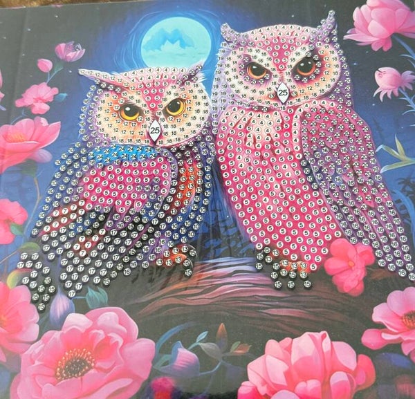 57. Diamond painting kaart zonder steentjes