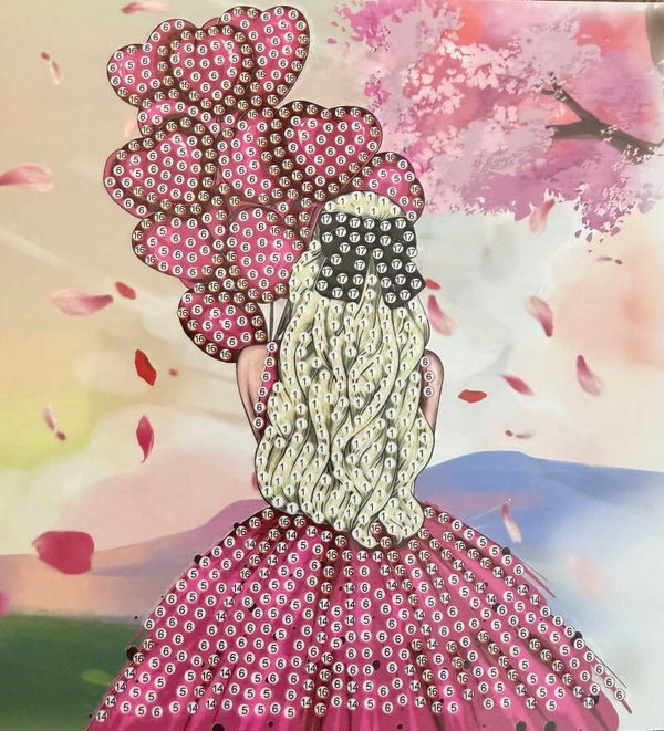 8 diamond painting kaart zonder steentjes