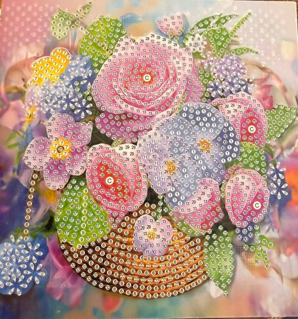 56 Diamond painting kaart zonder steentjes