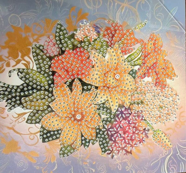 58 diamond painting kaart zonder steentjes