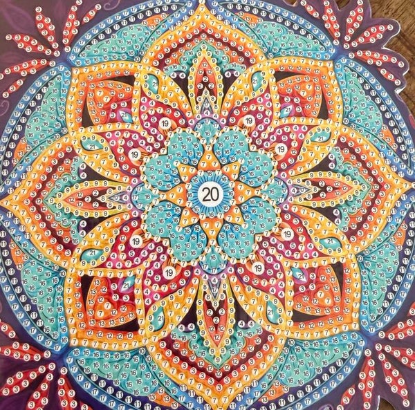 61 diamond painting kaart zonder steentjes