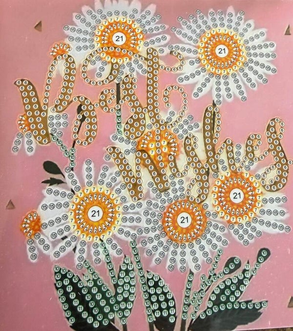 22 diamond paint kaart zonder steentjes