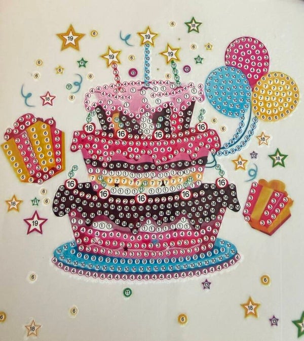 15 diamond painting kaart zonder steentjes