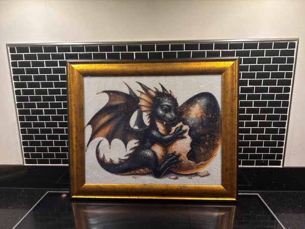 Diamond painting draak Diamond painting Drache