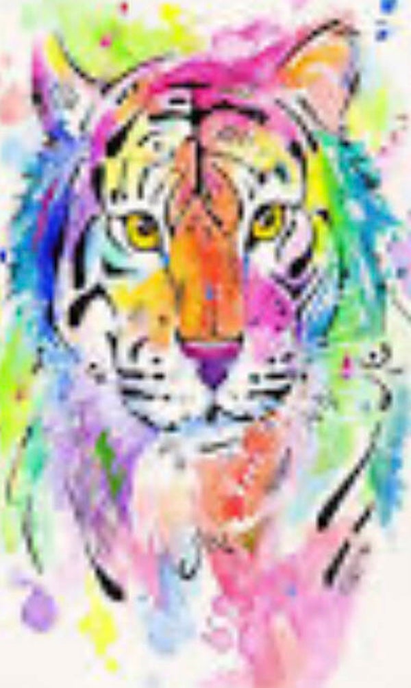 10592 diamond painting tijger