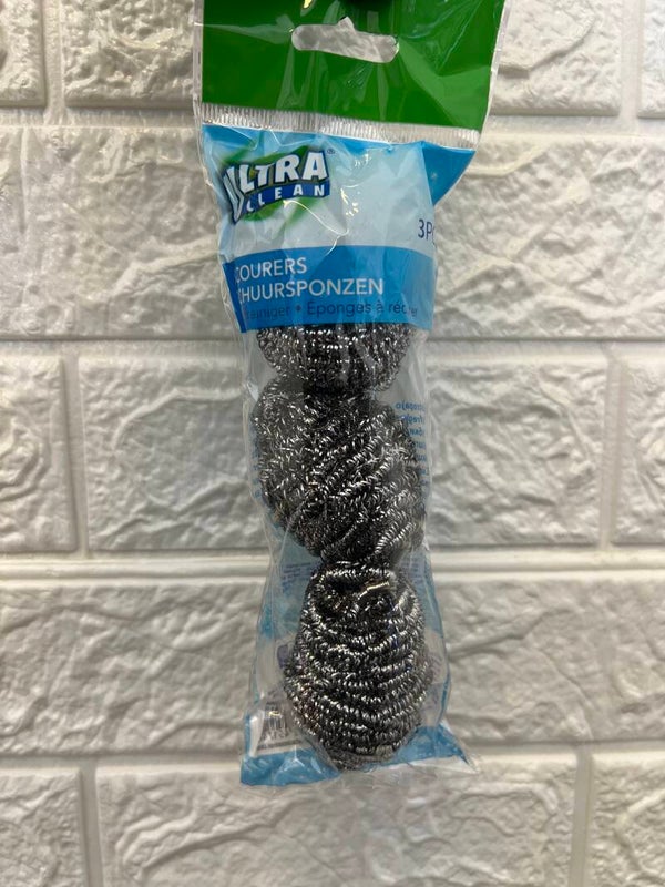 Spugna da cucina in acciaio abrasiva