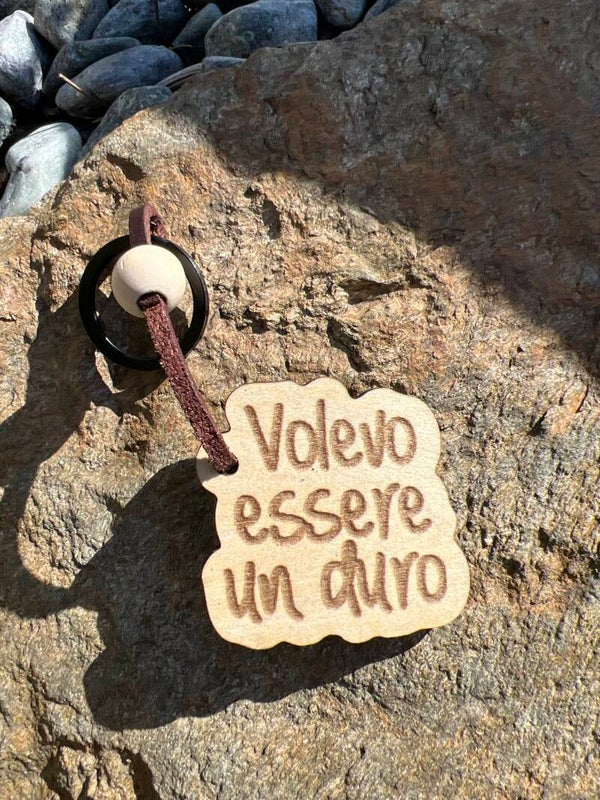 Porta chiavi con frasi personalizzate