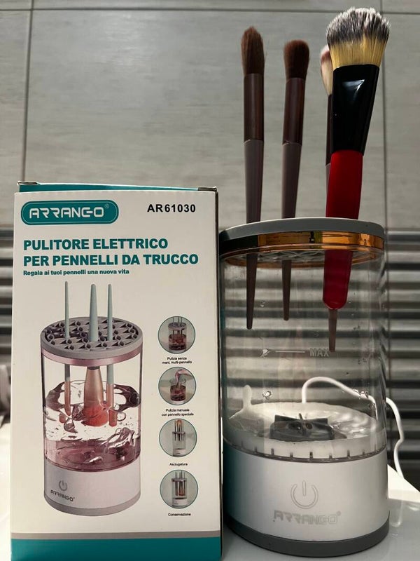 Pulitore elettrico per pennelli da trucco