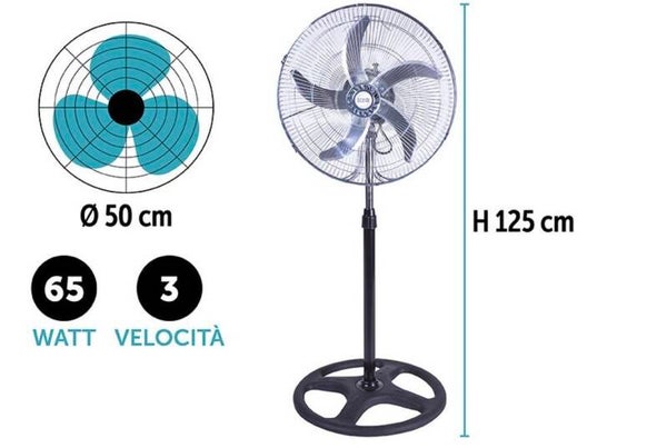 Ventilatore Piantana h125 cm