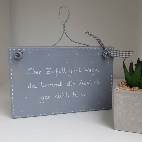 Der Zufall geht Wege, da kommt die Absicht gar nicht hin