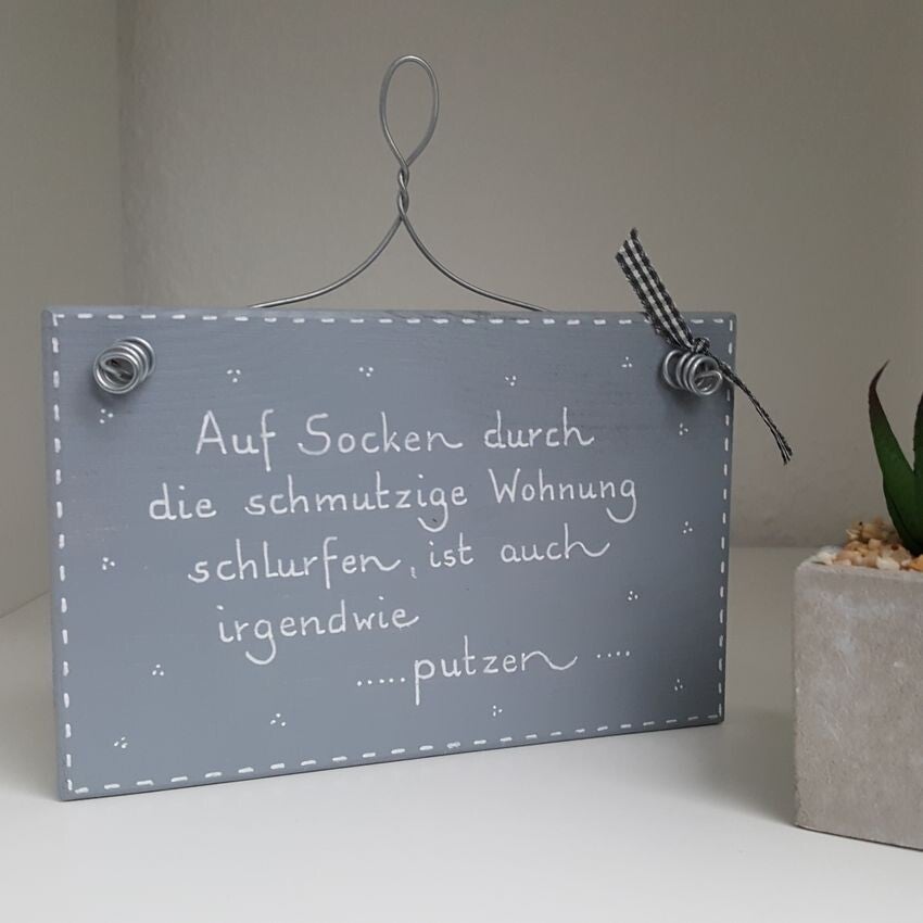 Auf Socken durch die Wohnung schlurfen, ist auch irgendwie putzen...
