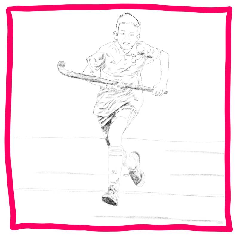 hockey afbeelding van jongen