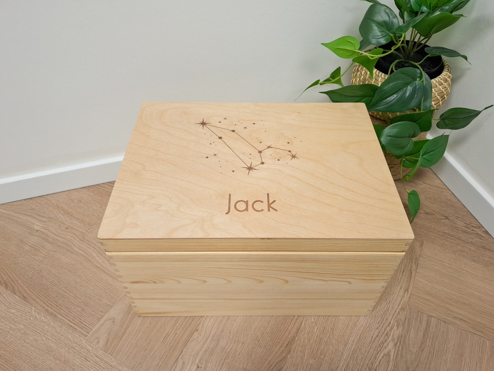 Houten herinneringsbox - Sterrenbeeld