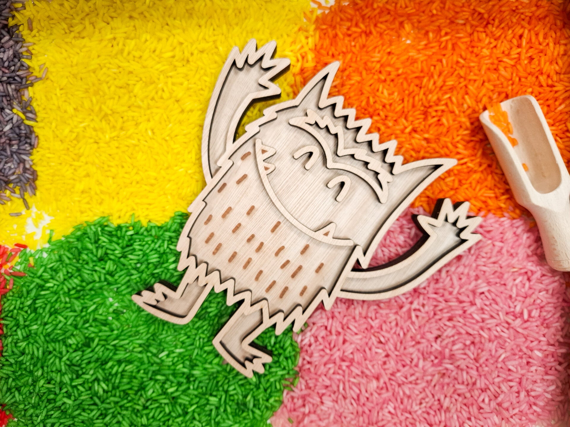 Vulvorm kleurenmonster