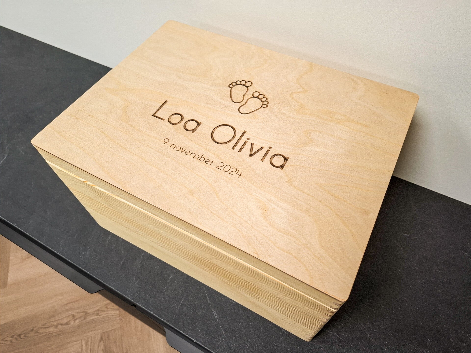 Houten herinneringsbox (L)