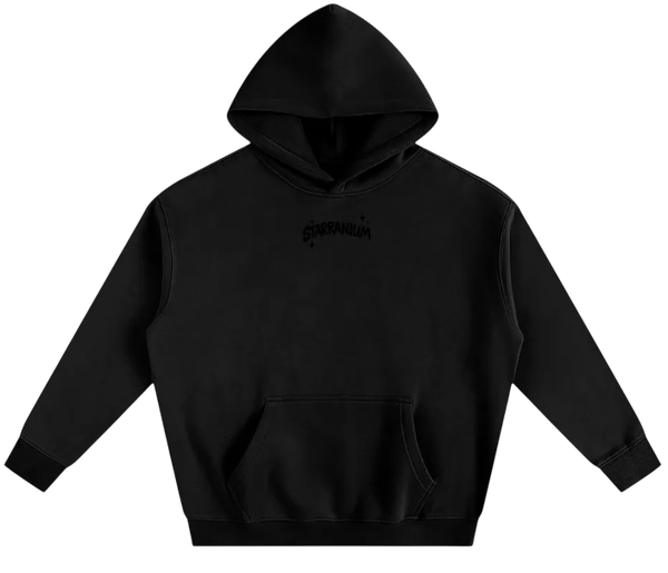 Oversized Black Letters Hoodie