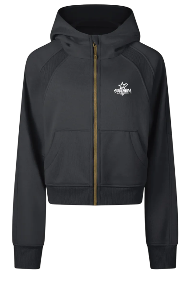 Starranium Girl Hood half zip hoodie