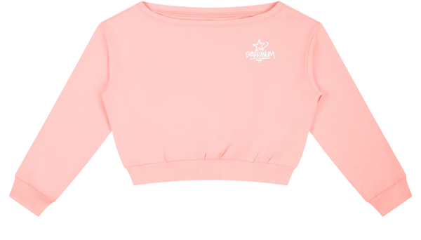 Starranium Girl Hood Off-Shoulder Sweatshirt