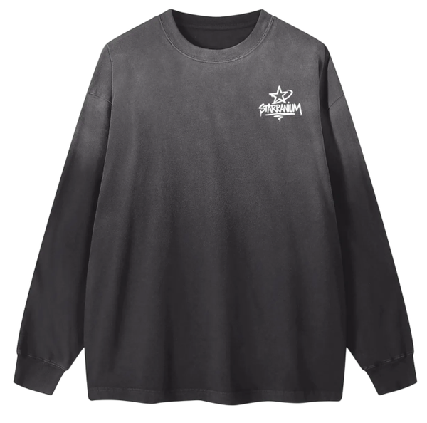 Starranium Gradient Washed Long Sleeve T-Shirt