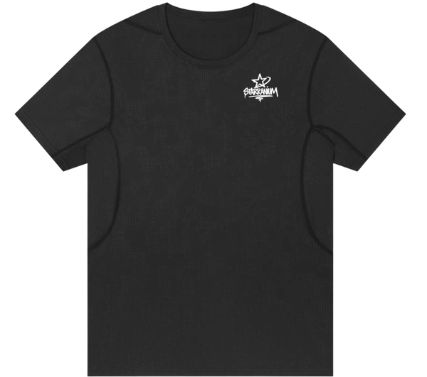 Starranium Men's Jacquard Slim Mesh T-Shirt